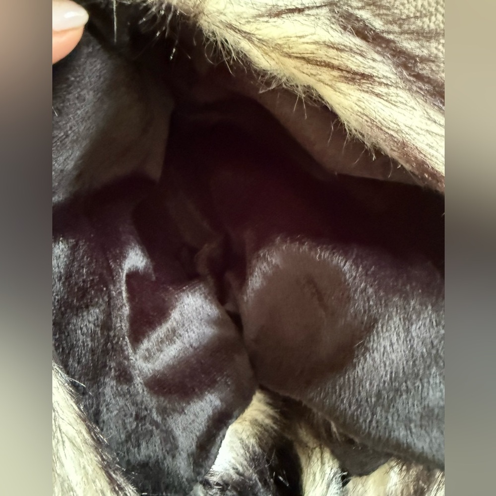 Grey Wolf faux fur Hood with Ears and Paws.  Halloween Costume. - Picture 10 of 10